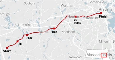 boston marathon 2023 route map